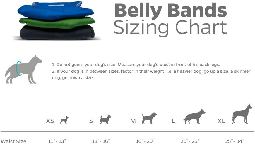 Washable Belly Bands for Dogs (3Pack) + Extendrs Durable Dog Diapers & Wraps (X-Small, Gentlemen)