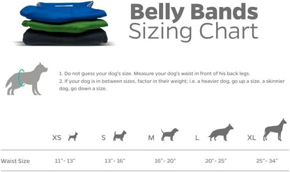 Washable Belly Bands for Dogs (3Pack) + Extendrs Durable Dog Diapers & Wraps (X-Small, Gentlemen)